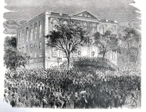 a close up of a building